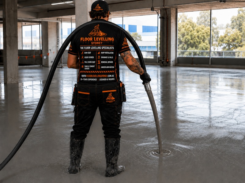 Home 6 Full Flood Coat Sydney - Service Box - Floor Levelling Sydney