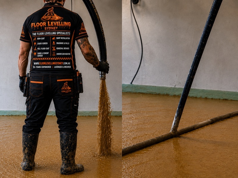 Home 5 Liquid Screed Sydney - Service Box - Floor Levelling Sydney