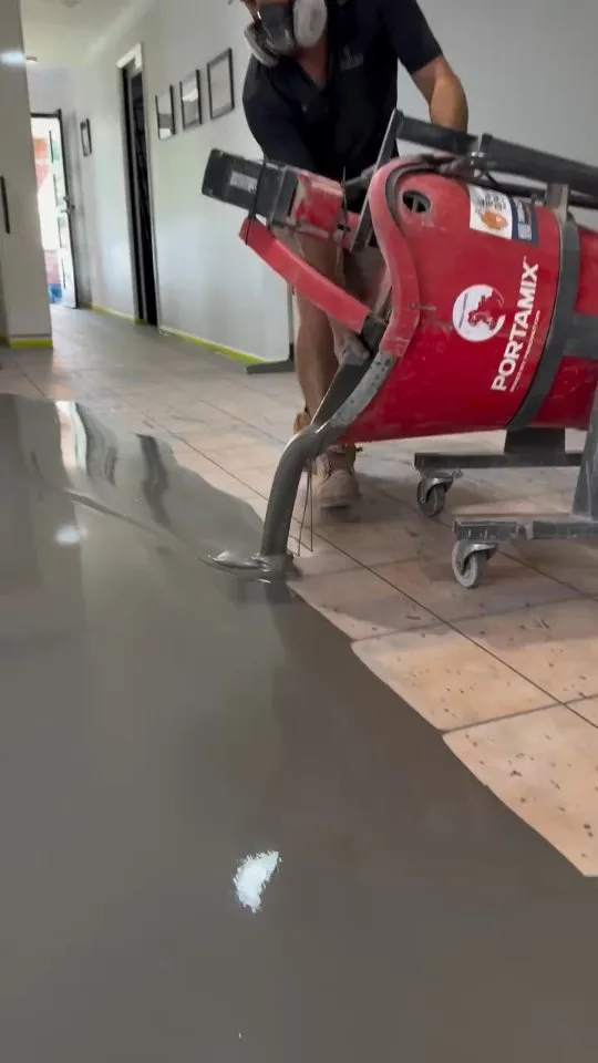 Flawless Ardex Skim Coat - Floor Levelling Sydney provided a 2mm skim coat on top of tiles on…