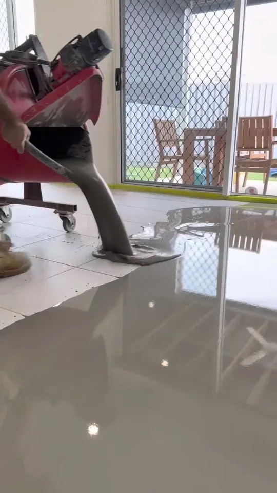 Flawless Ardex Skim Coat - Floor Levelling Sydney provided a 2mm skim coat on top of tiles on…